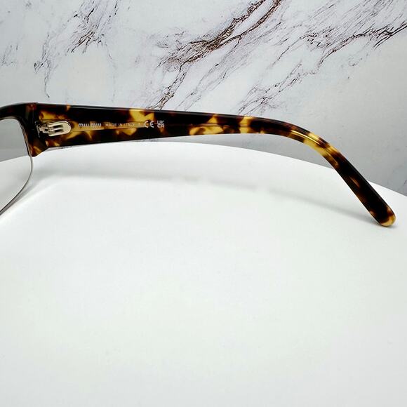 NEW MIU MIU Sunglasses Brown Tortoise Vedette Seen On Kylie Jenner New - Picture 16 of 16